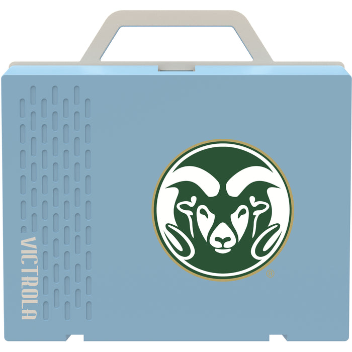 Victrola Re-Spin Sustainable Bluetooth Suitcase Record Player with Colorado State Rams Primary Logo