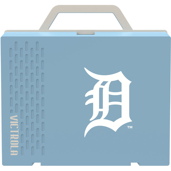 Victrola Re-Spin Sustainable Bluetooth Suitcase Record Player with Detroit Tigers Primary Logo
