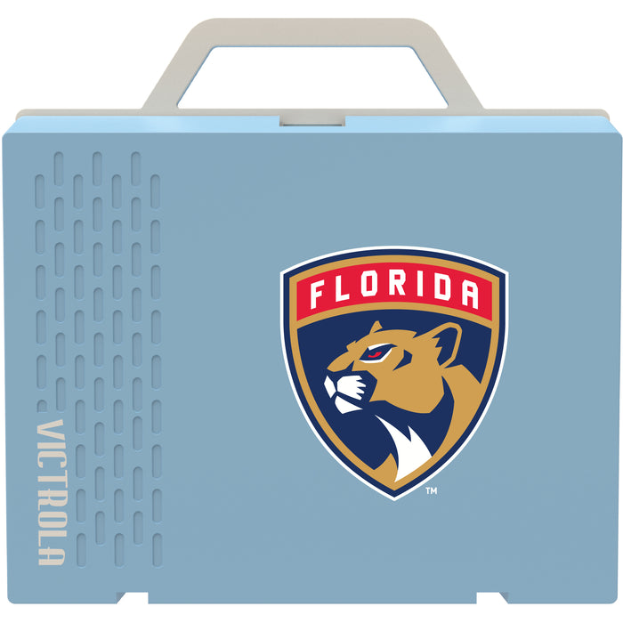 Victrola Re-Spin Sustainable Bluetooth Suitcase Record Player with Florida Panthers Primary Logo