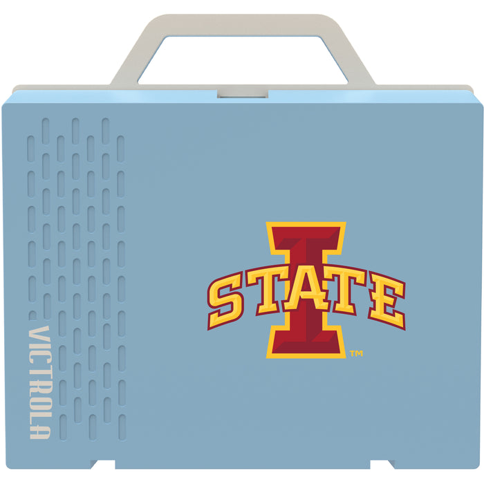 Victrola Re-Spin Sustainable Bluetooth Suitcase Record Player with Iowa State Cyclones Primary Logo