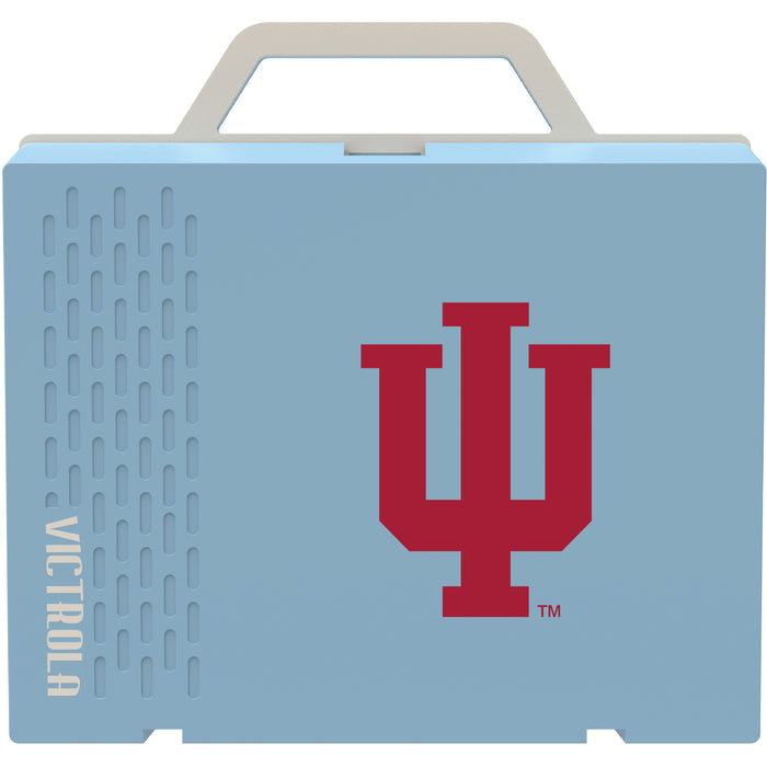 Victrola Re-Spin Sustainable Bluetooth Suitcase Record Player with Indiana Hoosiers Primary Logo