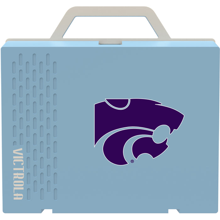 Victrola Re-Spin Sustainable Bluetooth Suitcase Record Player with Kansas State Wildcats Primary Logo