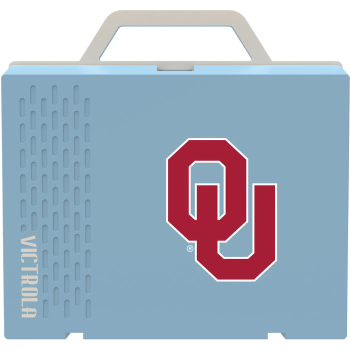 Victrola Re-Spin Sustainable Bluetooth Suitcase Record Player with Oklahoma Sooners Primary Logo