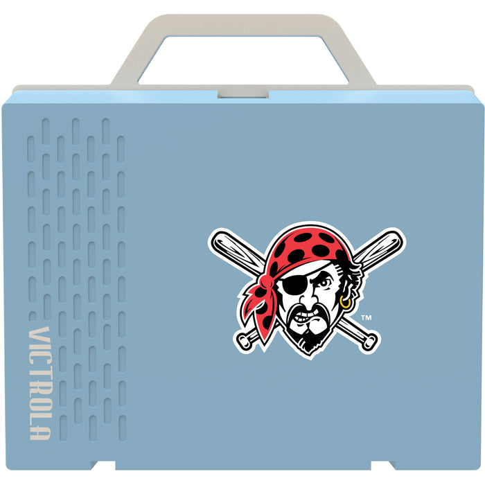 Victrola Re-Spin Sustainable Bluetooth Suitcase Record Player with Pittsburgh Pirates Secondary Logo