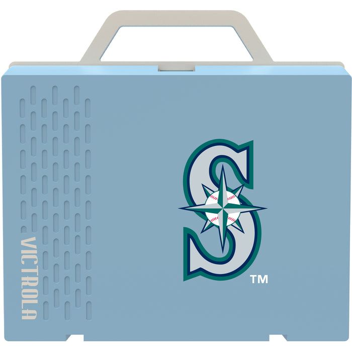 Victrola Re-Spin Sustainable Bluetooth Suitcase Record Player with Seattle Mariners Secondary Logo