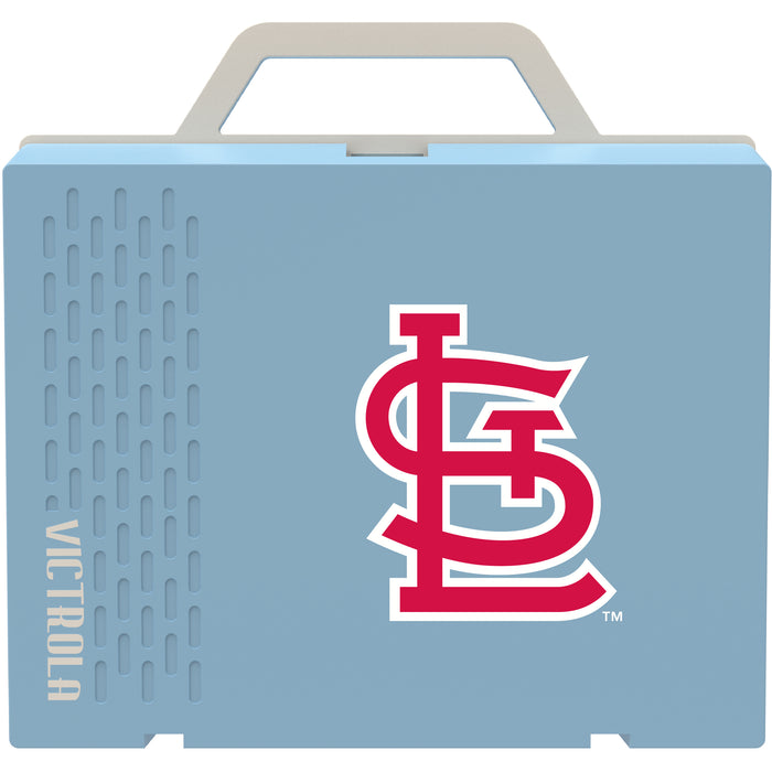 Victrola Re-Spin Sustainable Bluetooth Suitcase Record Player with St. Louis Cardinals Secondary Logo