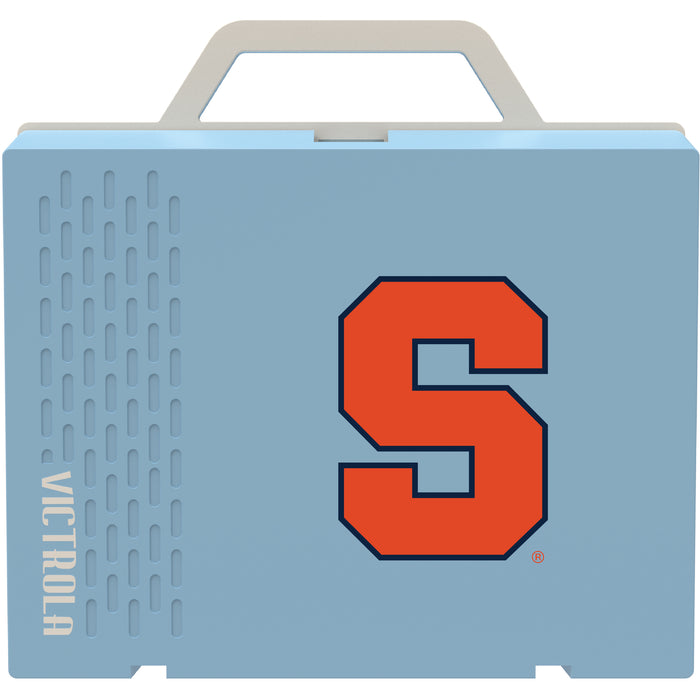 Victrola Re-Spin Sustainable Bluetooth Suitcase Record Player with Syracuse Orange Primary Logo