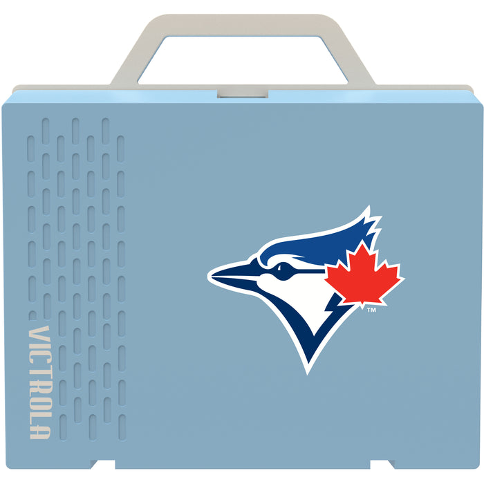Victrola Re-Spin Sustainable Bluetooth Suitcase Record Player with Toronto Blue Jays Secondary Logo