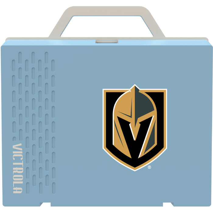 Victrola Re-Spin Sustainable Bluetooth Suitcase Record Player with Vegas Golden Knights Primary Logo