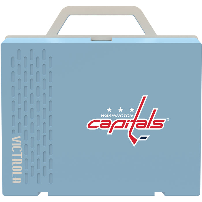 Victrola Re-Spin Sustainable Bluetooth Suitcase Record Player with Washington Capitals Primary Logo