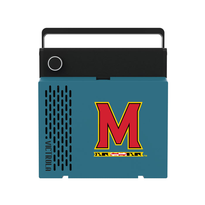 Victrola RevGo Record Player and Bluetooth Speaker with Maryland Terrapins Primary Logo