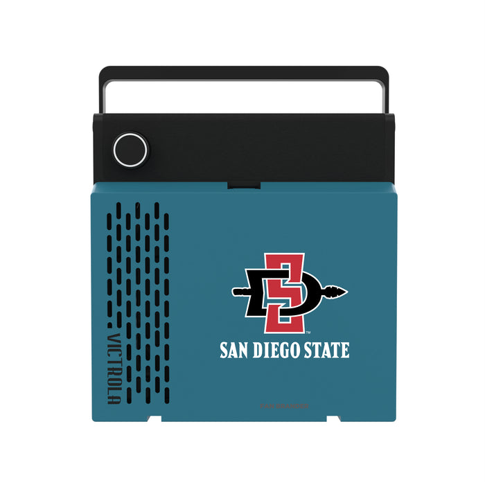 Victrola RevGo Record Player and Bluetooth Speaker with San Diego State Aztecs Secondary Logo