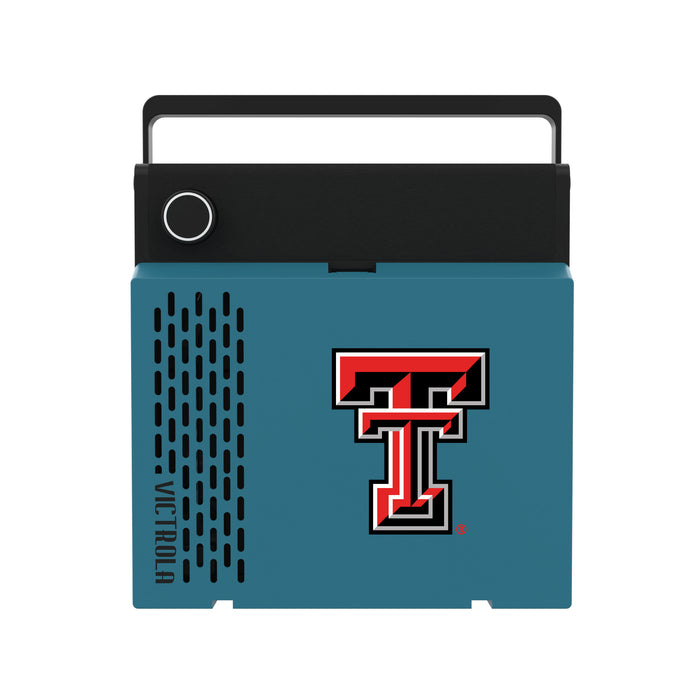 Victrola RevGo Record Player and Bluetooth Speaker with Texas Tech Red Raiders Primary Logo