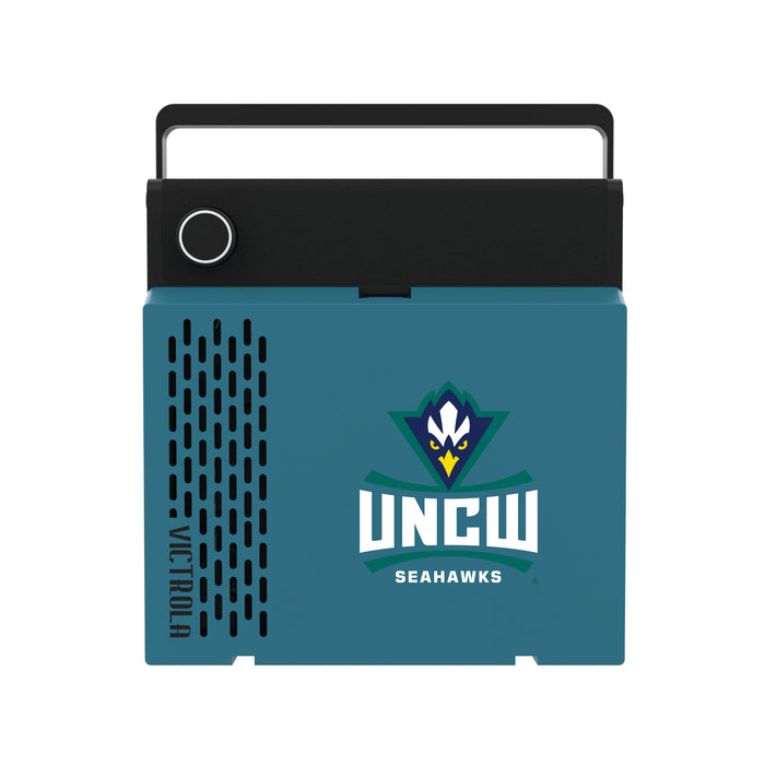 Victrola RevGo Record Player and Bluetooth Speaker with UNC Wilmington Seahawks Primary Logo