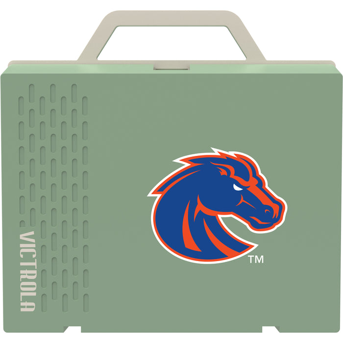Victrola Re-Spin Sustainable Bluetooth Suitcase Record Player with Boise State Broncos Primary Logo