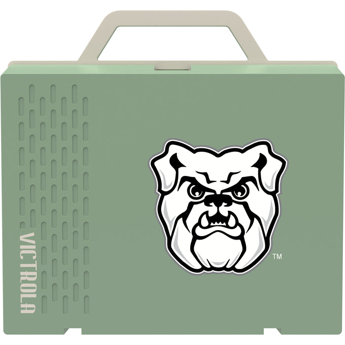 Victrola Re-Spin Sustainable Bluetooth Suitcase Record Player with Butler Bulldogs Primary Logo