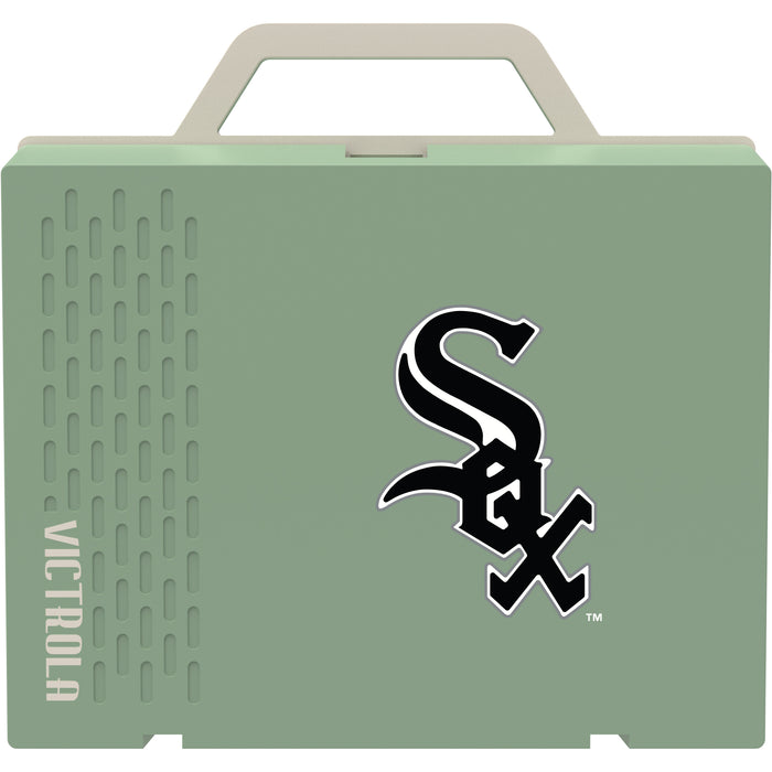 Victrola Re-Spin Sustainable Bluetooth Suitcase Record Player with Chicago White Sox Primary Logo