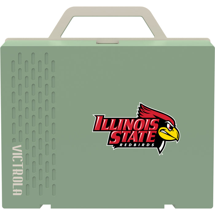 Victrola Re-Spin Sustainable Bluetooth Suitcase Record Player with Illinois State Redbirds Primary Logo