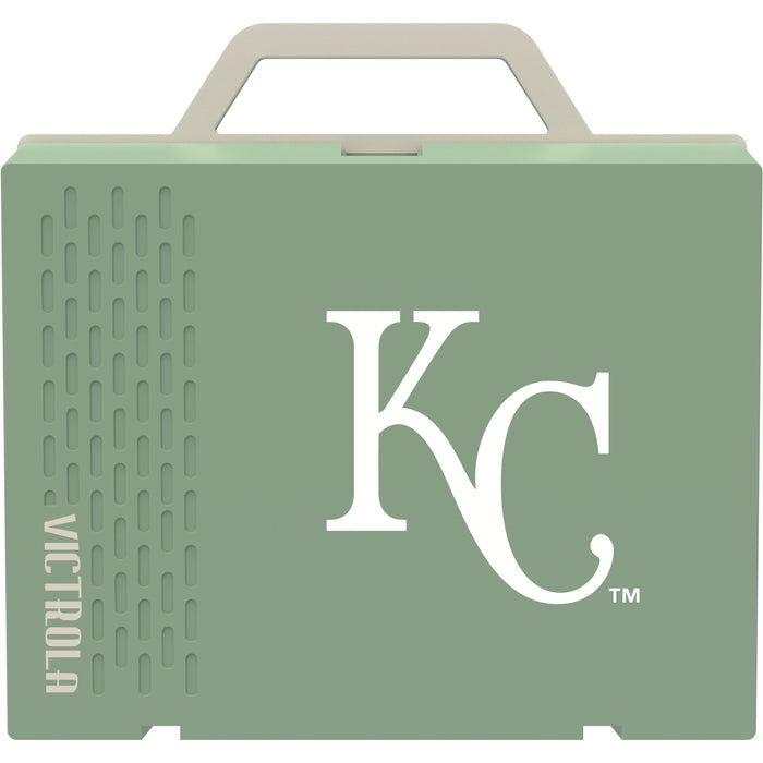 Victrola Re-Spin Sustainable Bluetooth Suitcase Record Player with Kansas City Royals Primary Logo