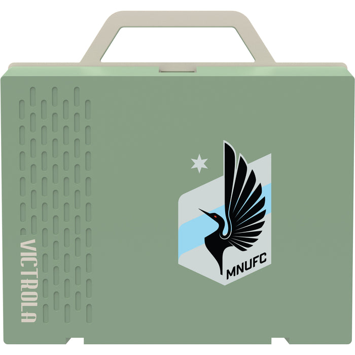 Victrola Re-Spin Sustainable Bluetooth Suitcase Record Player with Minnesota United FC Primary Logo