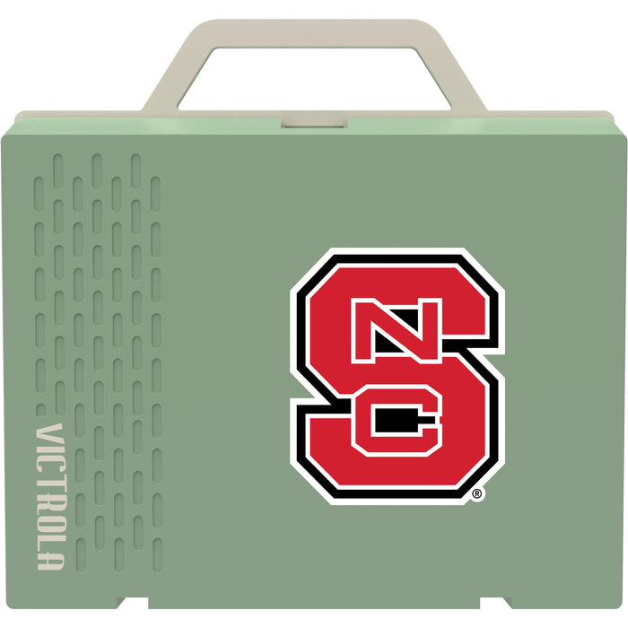 Victrola Re-Spin Sustainable Bluetooth Suitcase Record Player with NC State Wolfpack Primary Logo