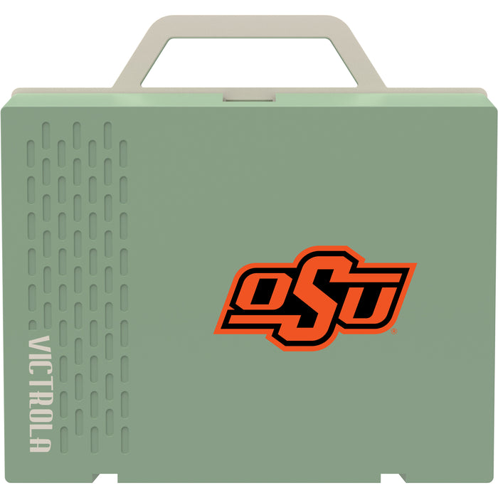 Victrola Re-Spin Sustainable Bluetooth Suitcase Record Player with Oklahoma State Cowboys Primary Logo