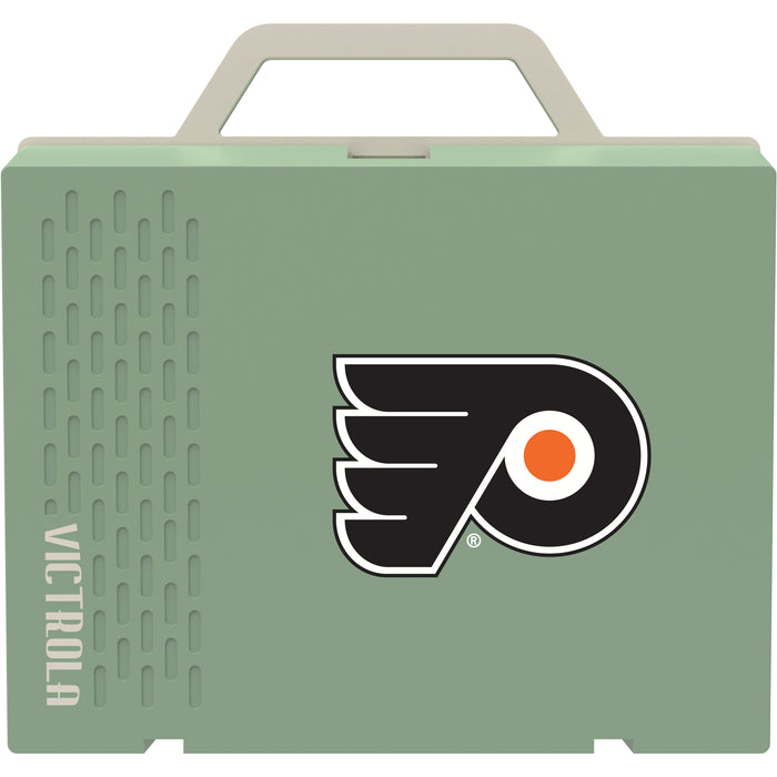 Victrola Re-Spin Sustainable Bluetooth Suitcase Record Player with Philadelphia Flyers Primary Logo