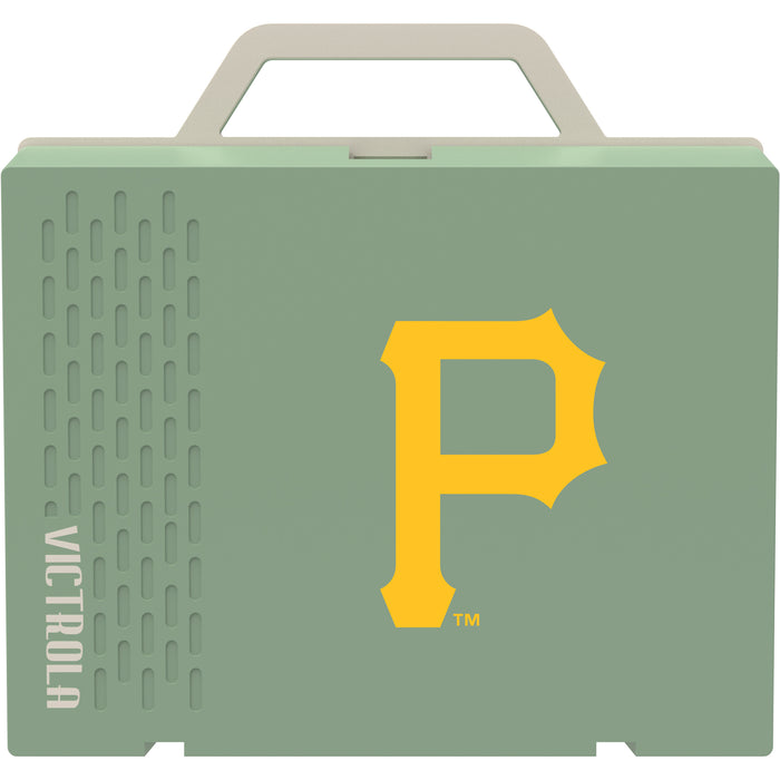 Victrola Re-Spin Sustainable Bluetooth Suitcase Record Player with Pittsburgh Pirates Primary Logo