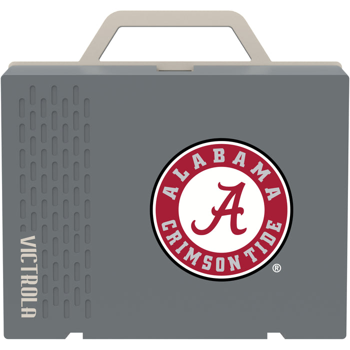 Victrola Re-Spin Sustainable Bluetooth Suitcase Record Player with Alabama Crimson Tide Primary Logo