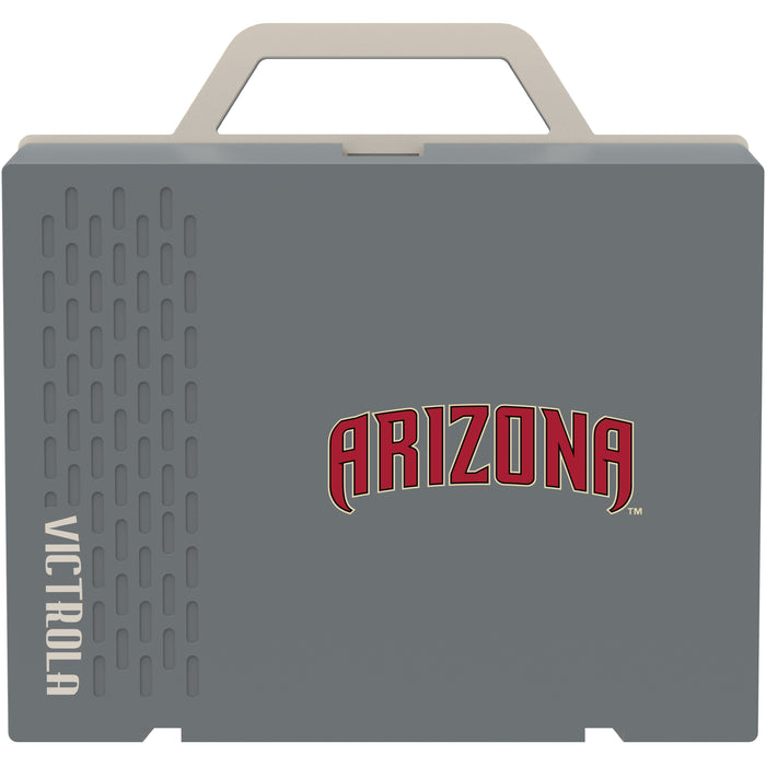 Victrola Re-Spin Sustainable Bluetooth Suitcase Record Player with Arizona Diamondbacks Wordmark Logo