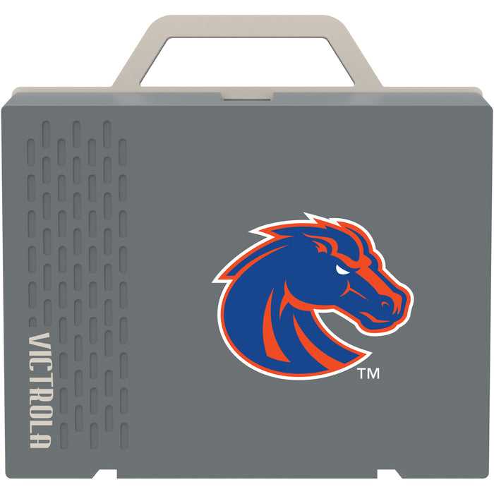 Victrola Re-Spin Sustainable Bluetooth Suitcase Record Player with Boise State Broncos Primary Logo