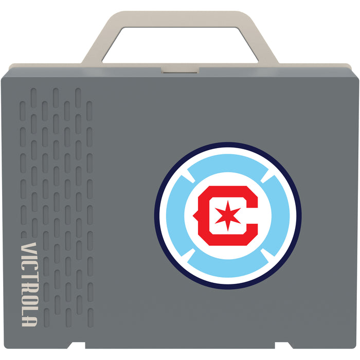 Victrola Re-Spin Sustainable Bluetooth Suitcase Record Player with Chicago Fire Primary Logo