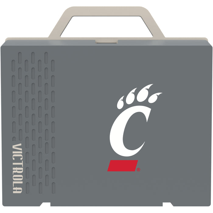 Victrola Re-Spin Sustainable Bluetooth Suitcase Record Player with Cincinnati Bearcats Primary Logo