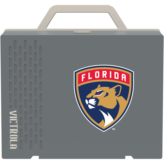Victrola Re-Spin Sustainable Bluetooth Suitcase Record Player with Florida Panthers Primary Logo