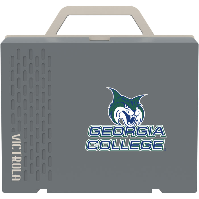 Victrola Re-Spin Sustainable Bluetooth Suitcase Record Player with Georgia State University Panthers Primary Logo