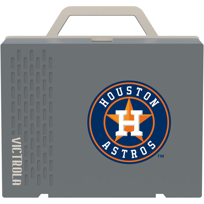Victrola Re-Spin Sustainable Bluetooth Suitcase Record Player with Houston Astros Secondary Logo