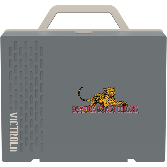 Victrola Re-Spin Sustainable Bluetooth Suitcase Record Player with Hampden Sydney Primary Logo