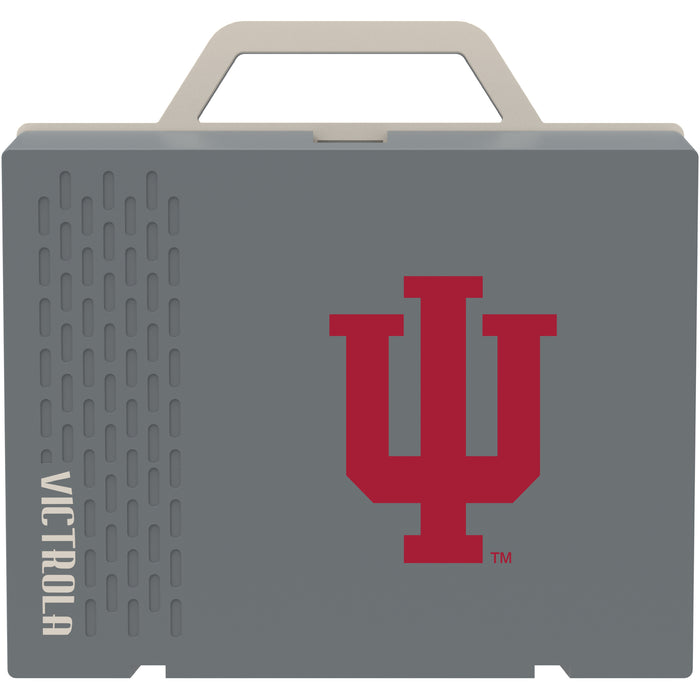 Victrola Re-Spin Sustainable Bluetooth Suitcase Record Player with Indiana Hoosiers Primary Logo