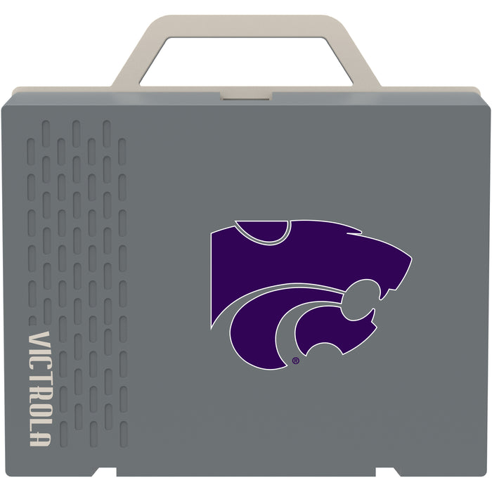 Victrola Re-Spin Sustainable Bluetooth Suitcase Record Player with Kansas State Wildcats Primary Logo