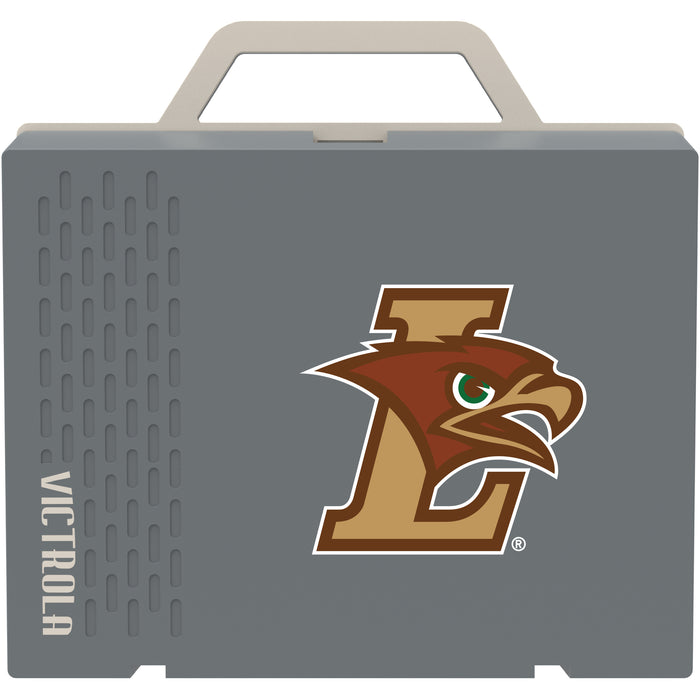 Victrola Re-Spin Sustainable Bluetooth Suitcase Record Player with Lehigh Mountain Hawks Primary Logo