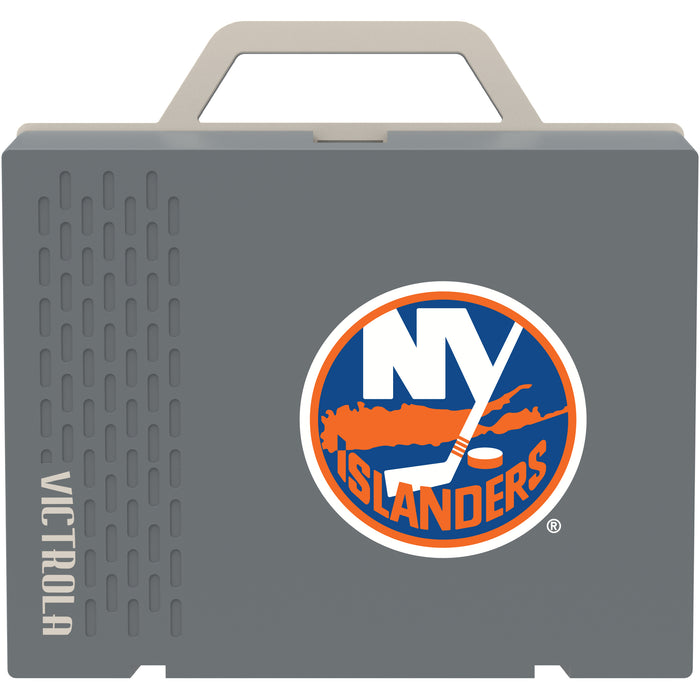 Victrola Re-Spin Sustainable Bluetooth Suitcase Record Player with New York Islanders Primary Logo