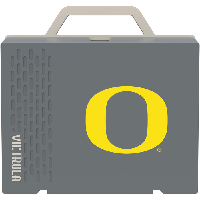 Victrola Re-Spin Sustainable Bluetooth Suitcase Record Player with Oregon Ducks Primary Logo
