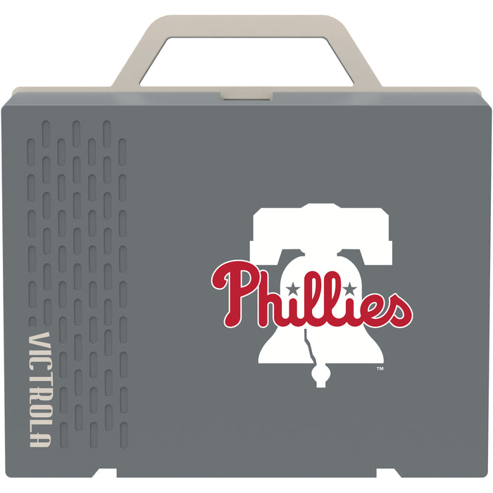 Victrola Re-Spin Sustainable Bluetooth Suitcase Record Player with Philadelphia Phillies Primary Logo