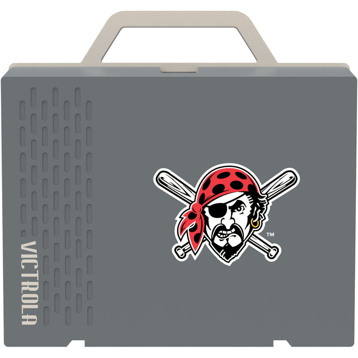 Victrola Re-Spin Sustainable Bluetooth Suitcase Record Player with Pittsburgh Pirates Secondary Logo