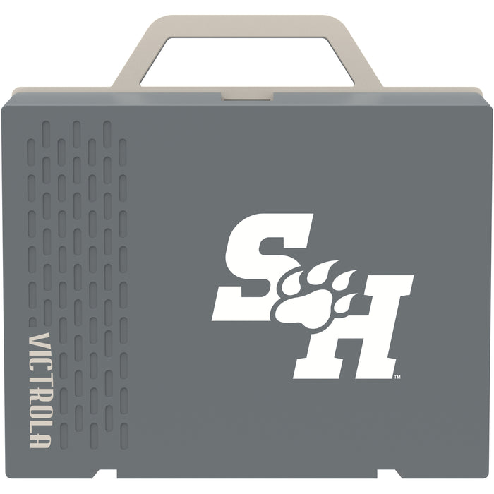 Victrola Re-Spin Sustainable Bluetooth Suitcase Record Player with Sam Houston State Bearkats Primary Logo