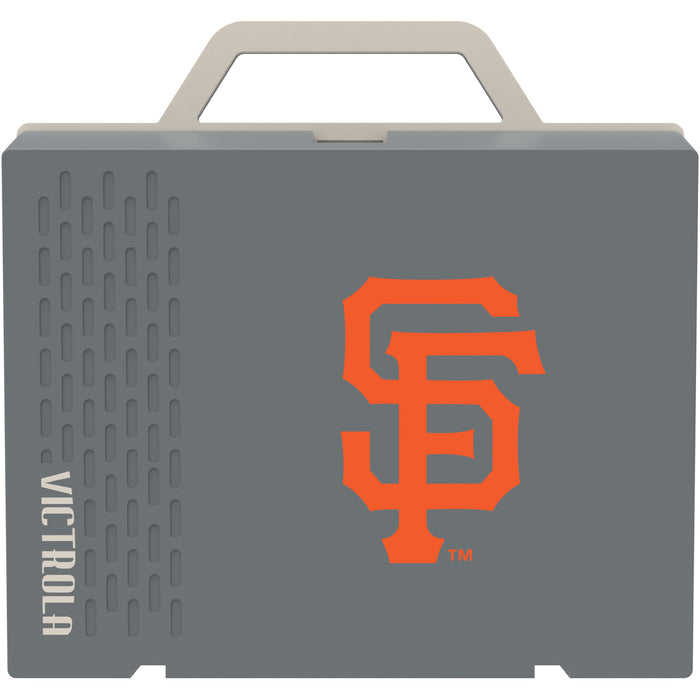 Victrola Re-Spin Sustainable Bluetooth Suitcase Record Player with San Francisco Giants Primary Logo