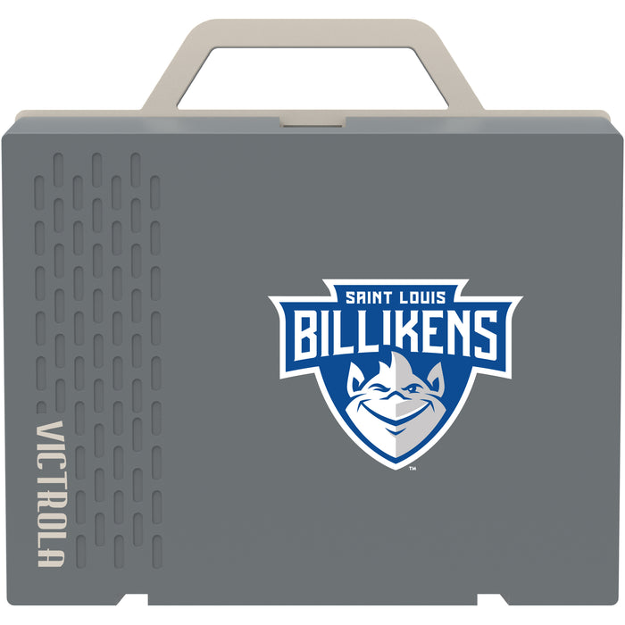 Victrola Re-Spin Sustainable Bluetooth Suitcase Record Player with Saint Louis Billikens Primary Logo