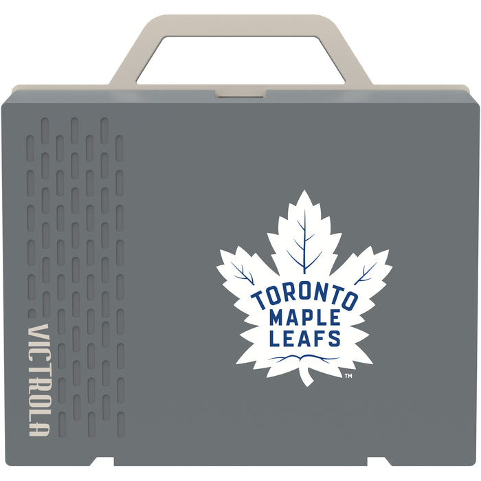 Victrola Re-Spin Sustainable Bluetooth Suitcase Record Player with Toronto Maple Leafs Primary Logo