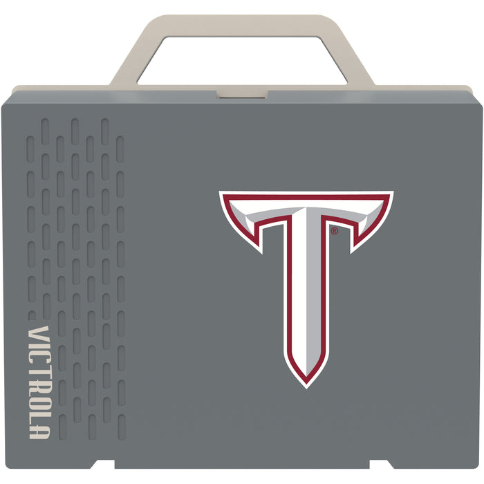 Victrola Re-Spin Sustainable Bluetooth Suitcase Record Player with Troy Trojans Primary Logo