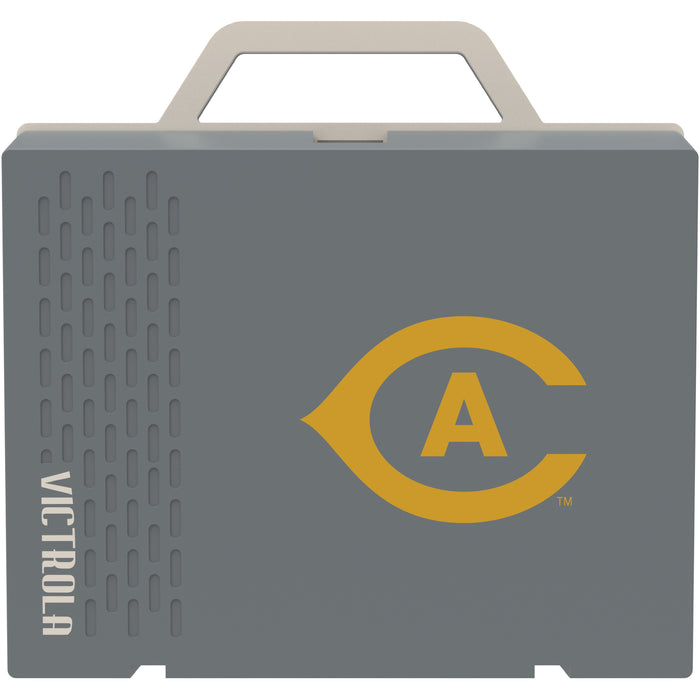 Victrola Re-Spin Sustainable Bluetooth Suitcase Record Player with UC Davis Aggies Primary Logo